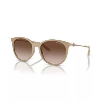 Armani Exchange moteriški kvadratiniai akiniai nuo saulės AX4140S 834213 Havana rudos gradientinės 55/17/140 mm