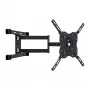 Vivanco Full-Motion TV sieninis laikiklis 32-65 colių ekranams iki 45 kg, VESA 200x200–600x400, juodas VVTVFMOR65INCH45KG