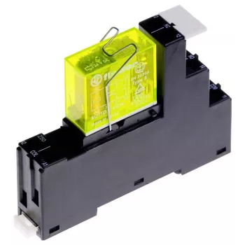 Finder 48.12.9.024.5050M relė 24V DC DPDT 8A kištukinė