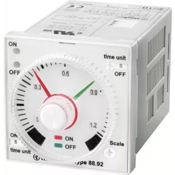 Finder daugiafunkcė laiko relė 889202400001, 240 V AC, 2 perjungimo kontaktai, 1,2 s - 300 h