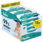 Pampers Aqua drėgnųjų servetėlių kūdikiams rinkinys, 18 pakuočių, 1080 vnt.