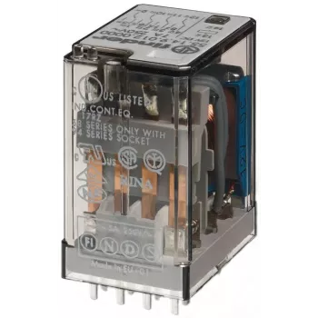 Finder 55.14.9.012.0000 pramoninis relė - 12 V DC ritė, 4 perjungimo kontaktai, 7 A