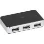 Vivanco USB 2.0 4 prievadų šakotuvas su 3 m kabeliu (VVITHUB2V4PORTS)