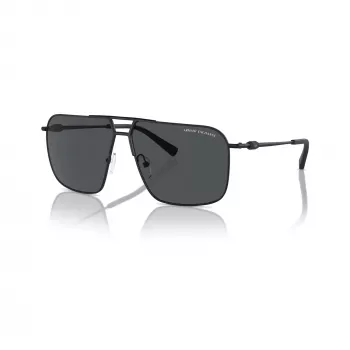 Armani Exchange vyriški kvadratiniai akiniai nuo saulės AX2050S609980 matinė juoda / tamsiai pilka 60mm