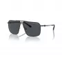 Armani Exchange vyriški kvadratiniai akiniai nuo saulės AX2050S609980 matinė juoda / tamsiai pilka 60mm