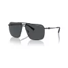 Armani Exchange vyriški kvadratiniai akiniai nuo saulės AX2050S609980 matinė juoda / tamsiai pilka 60mm