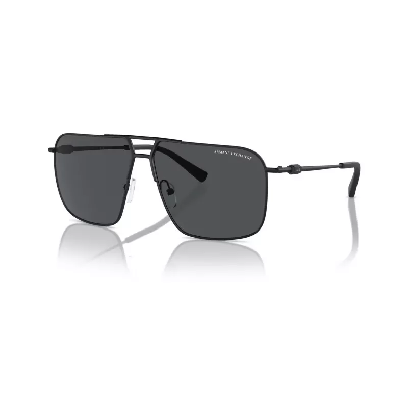 Armani Exchange vyriški kvadratiniai akiniai nuo saulės AX2050S609980 matinė juoda / tamsiai pilka 60mm