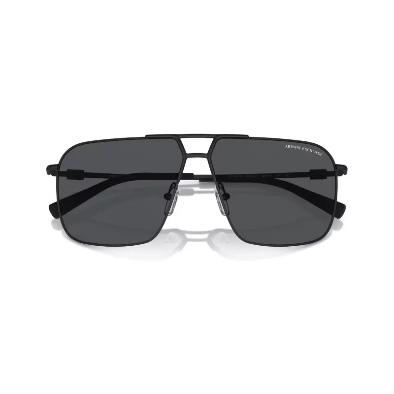 Armani Exchange vyriški kvadratiniai akiniai nuo saulės AX2050S609980 matinė juoda / tamsiai pilka 60mm