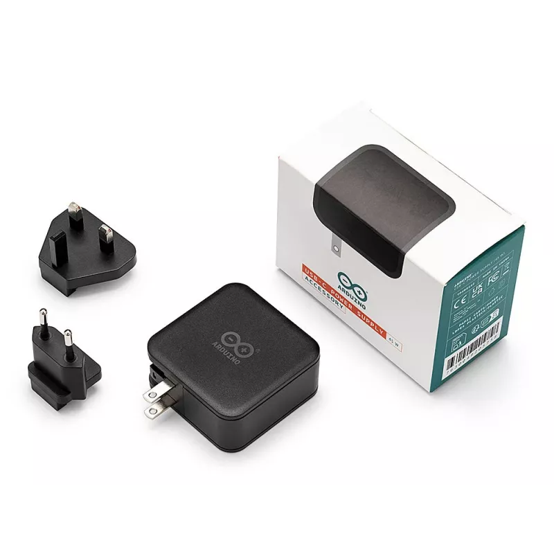 Arduino TPX00242 45W USB-C maitinimo šaltinis (9A, keičiami kištukai)