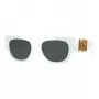 Versace VE4479U31487 moteriški cat eye akiniai nuo saulės, juodas rėmelis, pilki lęšiai, 52mm
