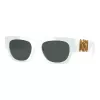 Versace VE4479U31487 moteriški cat eye akiniai nuo saulės, juodas rėmelis, pilki lęšiai, 52mm