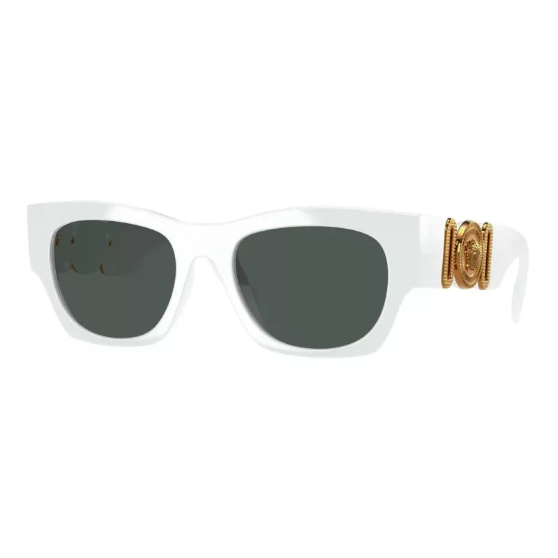 Versace VE4479U31487 moteriški cat eye akiniai nuo saulės, juodas rėmelis, pilki lęšiai, 52mm