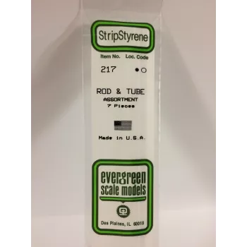 Evergreen strypas iš polistirolo, cilindro formos (7 vnt.) (217)
