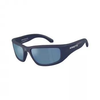 Arnette AN4358 275922 vyriški stačiakampiai akiniai nuo saulės, matiniai juodi rėmeliai, pilki lęšiai, 58 mm