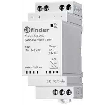 Finder 78.25.1.230.2400 DIN bėgio maitinimo šaltinis 24 V DC 1 A 25 W