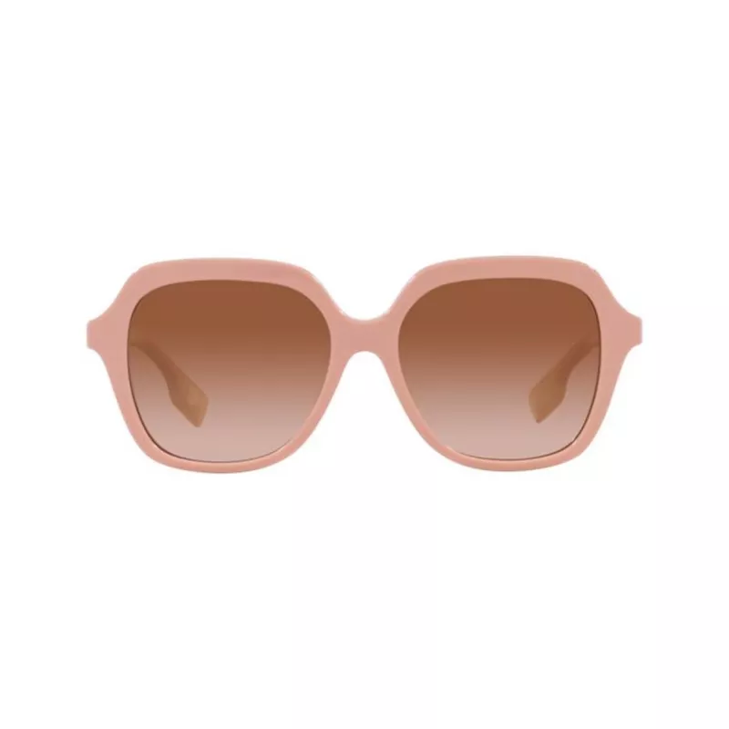 Burberry BE4389-406113 moteriški akiniai nuo saulės, tamsaus havajinio rašto rėmelis, rudi gradientiniai lęšiai, 55/16/140 mm