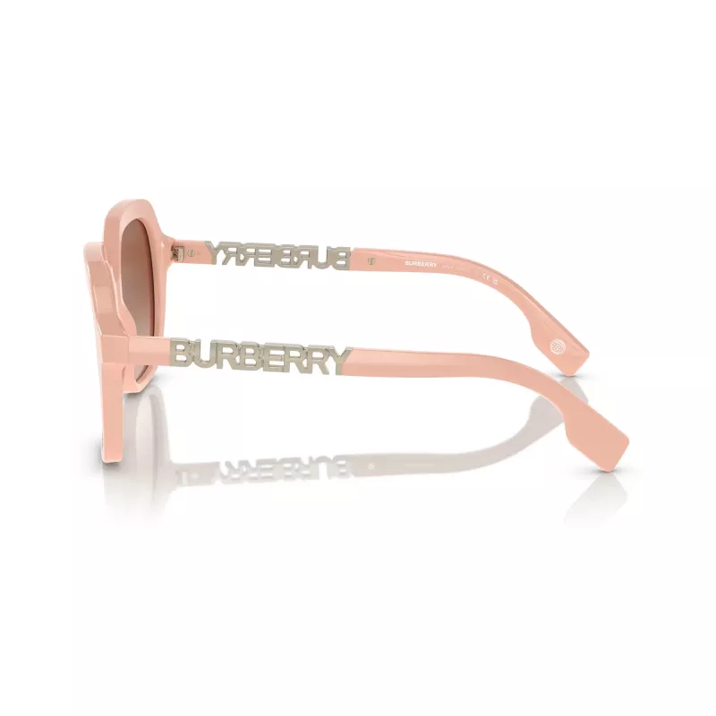 Burberry BE4389-406113 moteriški akiniai nuo saulės, tamsaus havajinio rašto rėmelis, rudi gradientiniai lęšiai, 55/16/140 mm