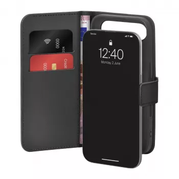 PURO Flip Case, skirtas Apple iPhone 17 Air, PUIPC1766BOOKC8BLK, juodas