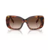 Burberry BE4410-331613 moteriški katės akies formos akiniai nuo saulės, Havana/ruda gradientinė, 52/18/140 mm
