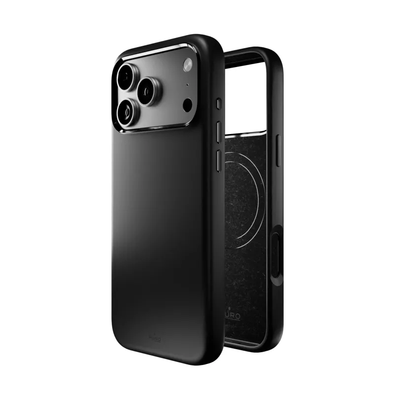 PURO Icon Magnetic dėklas, skirtas Apple iPhone 17 Pro Max, juodas, suderinamas su MagSafe