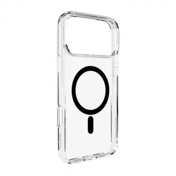 Puro Schutzhülle Cover für Apple iPhone 17 Pro Max skaidrus juodas MagSafe