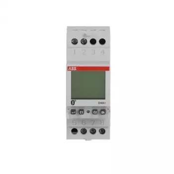 ABB DWA1 Bluetooth skaitmeninis astronominis laiko jungiklis, 1 kanalas, DIN bėgelio, 230 V AC, 16 A 2CSM222511R1000
