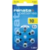 Renata ZA10 cinko-oro PR70 baterija klausos aparatams 105 mAh 1,4 V, 6 vnt. ZA10.DP6 0HG