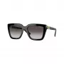 Vogue VO5575SBW448G moteriški akiniai nuo saulės, kvadratinis acetatinis rėmelis, juodi, pilki gradientiniai stiklai, 55 mm