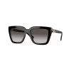 Vogue VO5575SBW448G moteriški akiniai nuo saulės, kvadratinis acetatinis rėmelis, juodi, pilki gradientiniai stiklai, 55 mm
