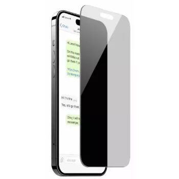 SBS Mobile Privacy grūdintas stiklas, apsauginis ekrano dangalas iPhone 15 ir iPhone 16 su šoninio vaizdo apsauga PUSDGPRIPHONE1661