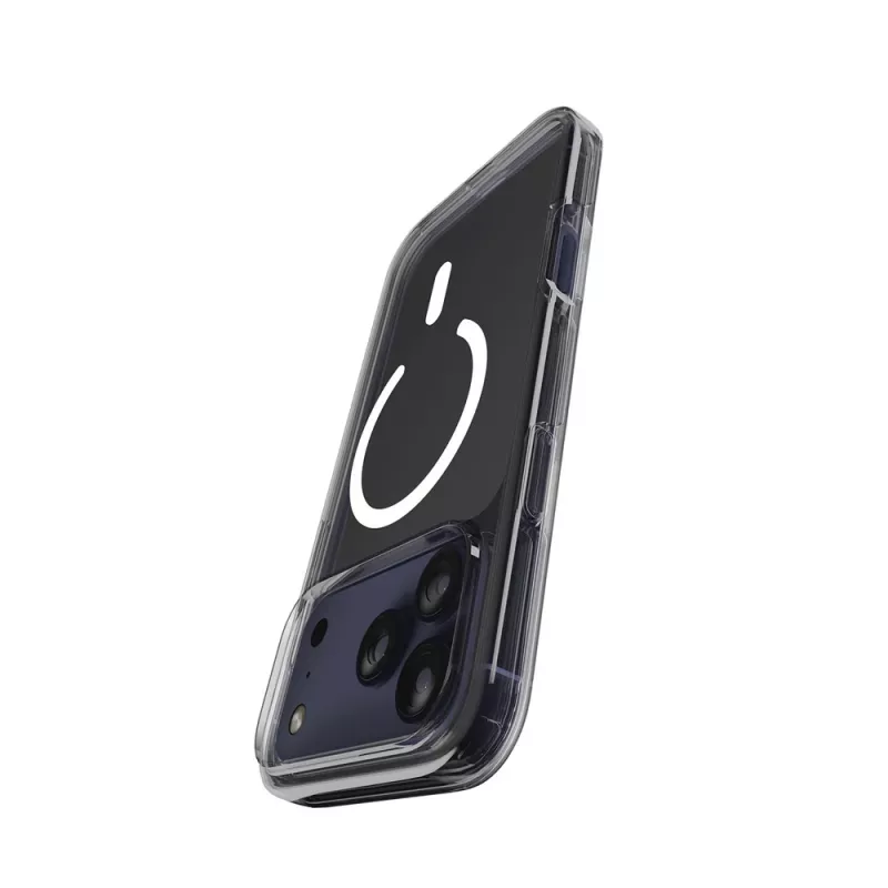 PURO Impact Clear D3O Bio dėklas, skirtas Apple iPhone 17 Pro, suderinamas su MagSafe, skaidrus (PUIPC17P63IMPCLD3OTR)