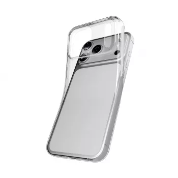 PURO dėklas Apple iPhone 17 Pro Max permatomas TPU itin plonas 0,3 Nude