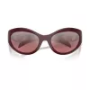 Versace VE4485-54877E moteriški katės akies formos akiniai nuo saulės, Havajų rėmelis, tamsiai rudi gradientiniai lęšiai, 59mm