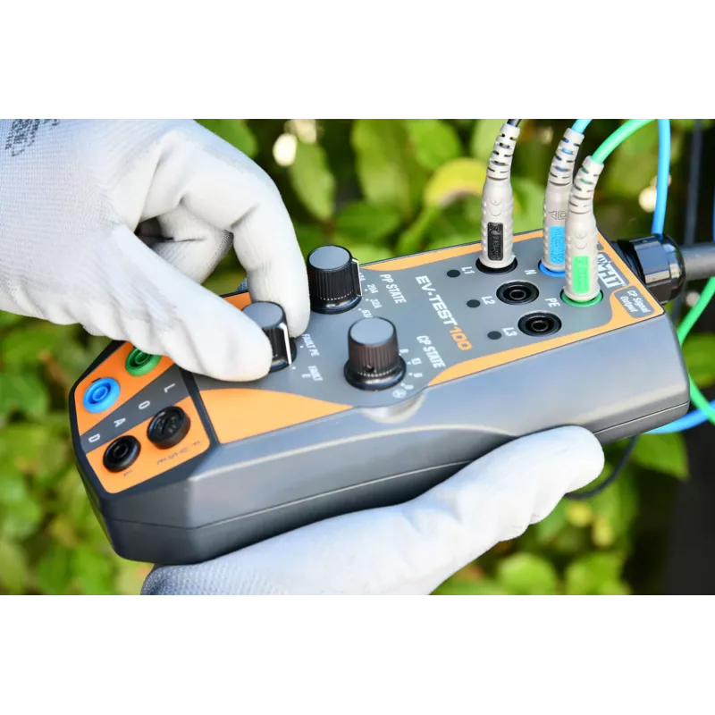 HT Instruments EV-TEST100 elektromobilių įkrovimo stotelių testavimo adapteris Type 2 Mode 3 1010960