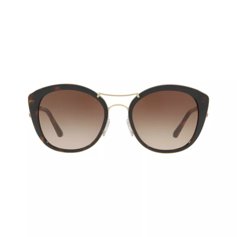 Burberry BE4251Q300213 moteriški katės akies formos akiniai nuo saulės, tamsaus havajinio rašto rėmelis, rudi gradientiniai lęšiai, 53 mm