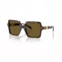 Versace VE4441-108-73 moteriški akiniai nuo saulės - Havana rėmelis, rudi lęšiai, 55 mm