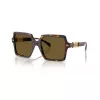 Versace VE4441-108-73 moteriški akiniai nuo saulės - Havana rėmelis, rudi lęšiai, 55 mm