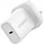 OtterBox 20W USB-C PD sieninis įkroviklis - baltas 78-81346
