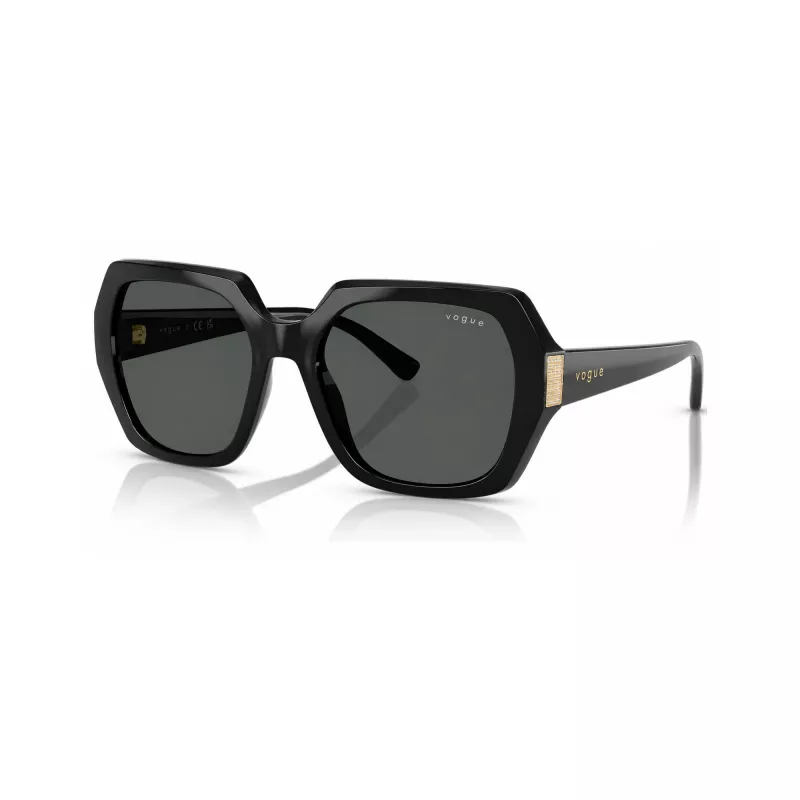 VOGUE VO5612SBW4487 moteriški kvadratiniai akiniai nuo saulės juodi/pilki 55mm
