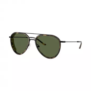 Emporio Armani vyriški stačiakampiai akiniai nuo saulės EA2163-300171 juodi/pilki 56 mm