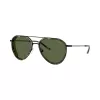 Emporio Armani vyriški stačiakampiai akiniai nuo saulės EA2163-300171 juodi/pilki 56 mm