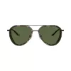 Emporio Armani vyriški stačiakampiai akiniai nuo saulės EA2163-300171 juodi/pilki 56 mm