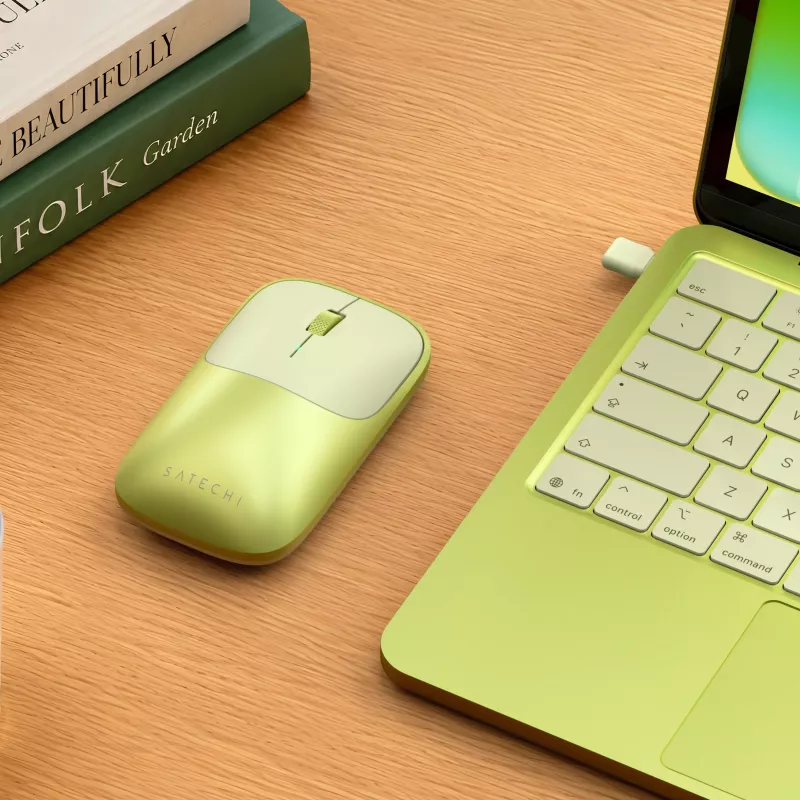 Satechi Slim EX Mouse - belaidė pelė dviem įrenginiams (Citrus)