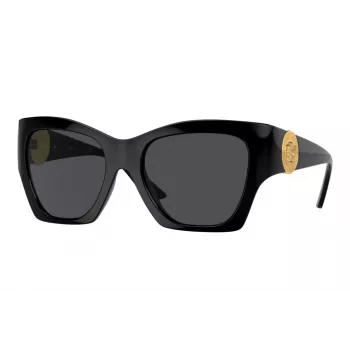 Versace VE4452 GB1/87 moteriški cat eye akiniai nuo saulės juodi/pilki 54mm