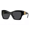 Versace VE4452 GB1/87 moteriški cat eye akiniai nuo saulės juodi/pilki 54mm