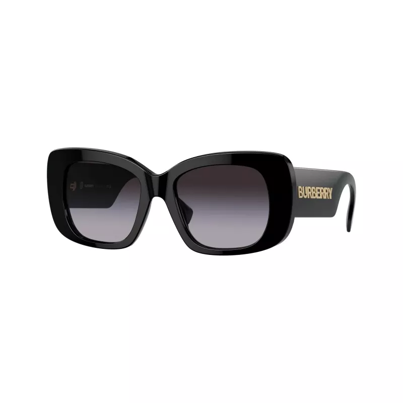 Burberry BE4410-30018G moteriški saulės akiniai - juodas rėmelis, pilkos gradientinės lęšiai, 52mm
