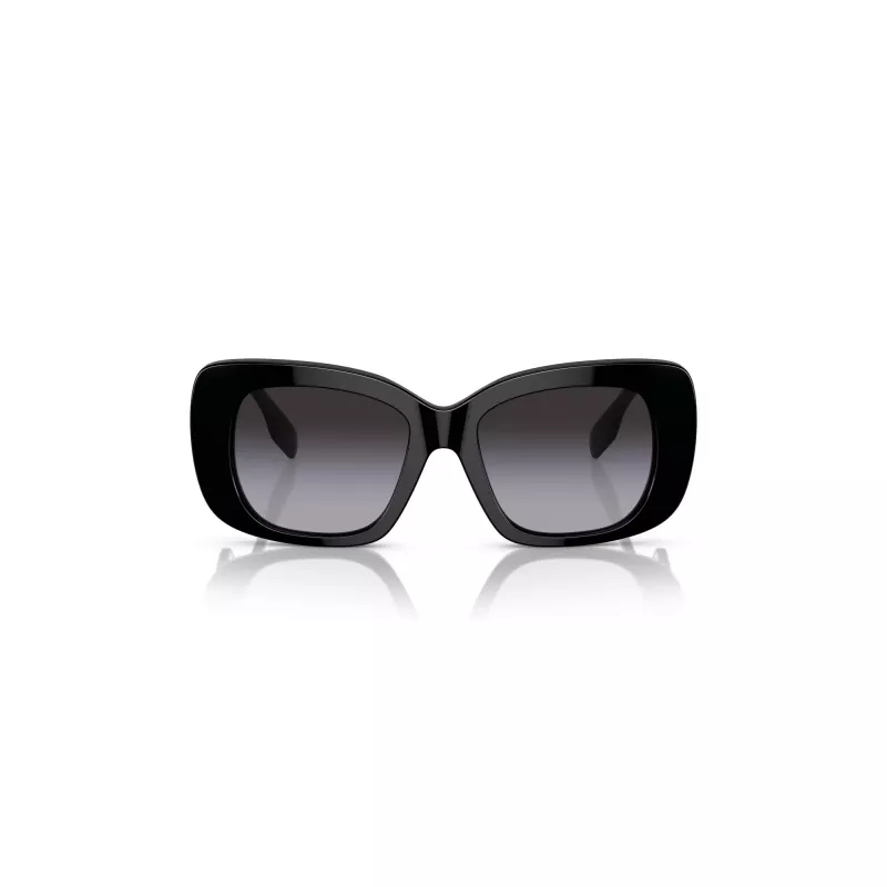 Burberry BE4410-30018G moteriški saulės akiniai - juodas rėmelis, pilkos gradientinės lęšiai, 52mm