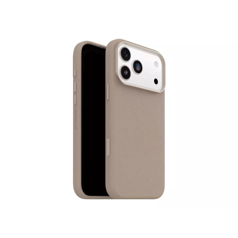 OtterBox Symmetry Series nugarėlės dangtelis Apple iPhone 17 Pro Max - suderinamas su MagSafe - kaktusų oda, magnetas, poliuretanas - Gray Comfort (smėlio spalvos) 77-99073