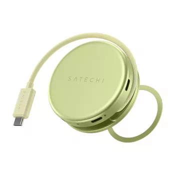 Satechi OntheGo 5-in-1 daugiafunkcis adapteris - USB-C šakotuvas su 4K HDMI, USB-C 5Gbps, USB-A 5Gbps, SD kortelių skaitytuvu, 60W PD pralaidumu (Citrus)
