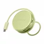 Satechi OntheGo 5-in-1 daugiafunkcis adapteris - USB-C šakotuvas su 4K HDMI, USB-C 5Gbps, USB-A 5Gbps, SD kortelių skaitytuvu, 60W PD pralaidumu (Citrus)